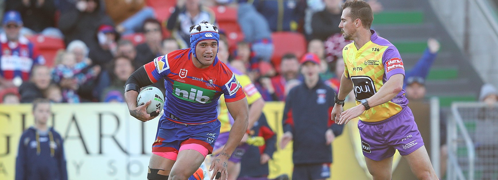 Knights back-rower Sione Mata'utia.