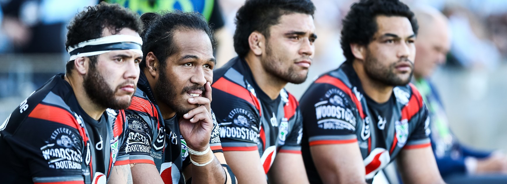 The New Zealand Warriors bench.