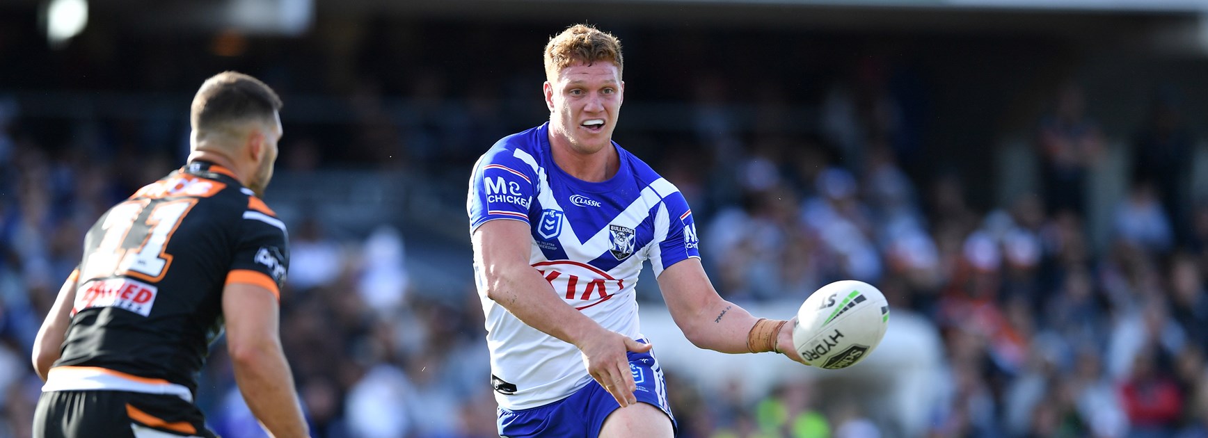 Bulldogs prop Dylan Napa.