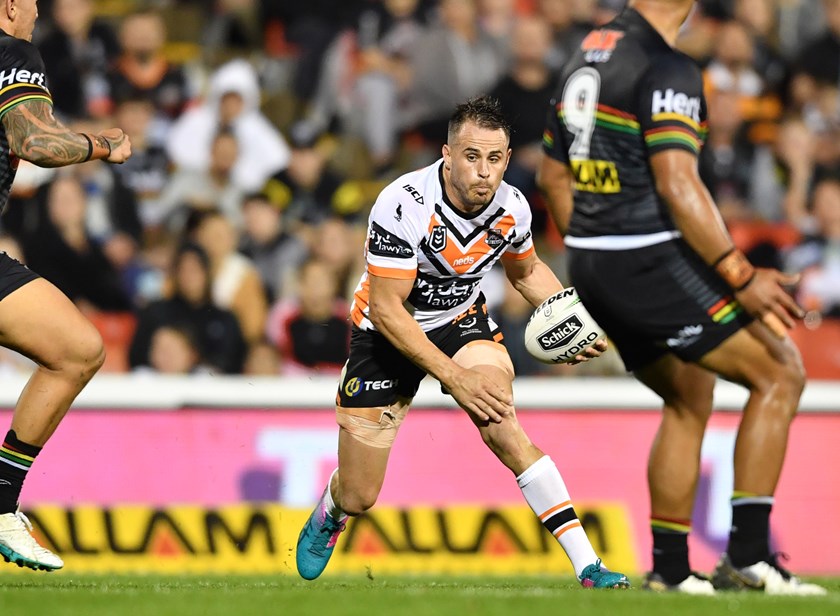 Wests Tigers five-eighth Josh Reynolds.