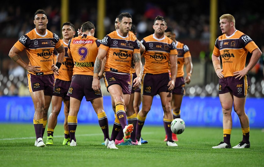 Unhappy Brisbane players.