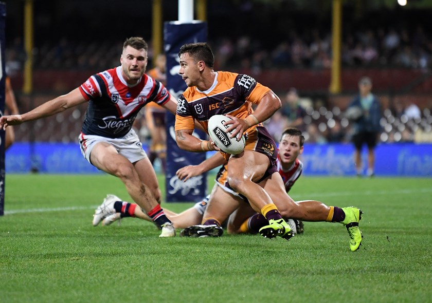 Broncos halfback Kodi Nikorima.