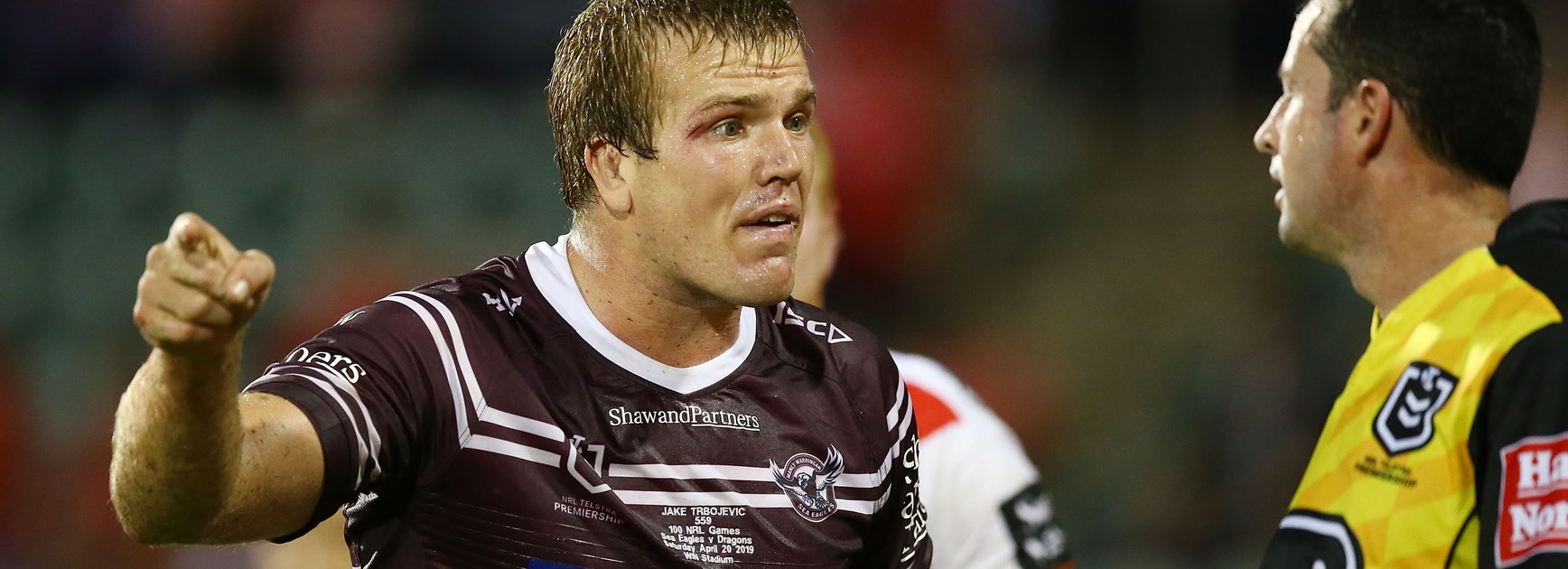 Manly back-rower Jake Trbojevic.