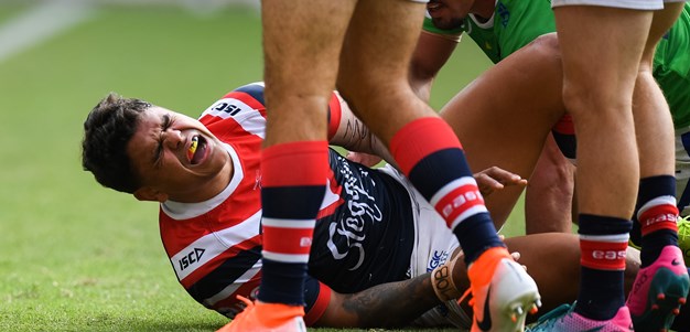 Mitchell scare as Roosters hold off Raiders