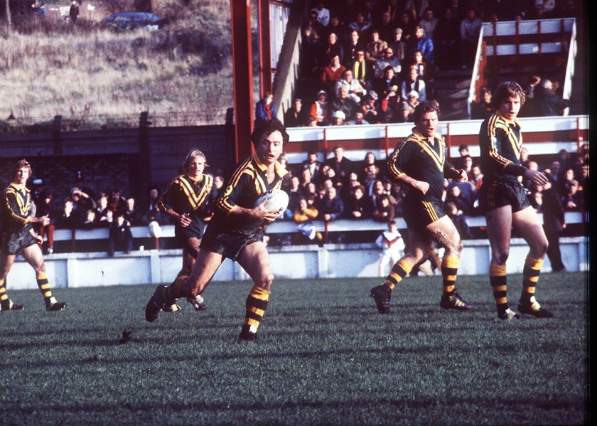 Manly Sea Eagles hooker Max Krilich in action for the Kangaroos.