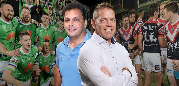 Roosters v Raiders: Guest coaches Kimmorley and Renouf go head to head