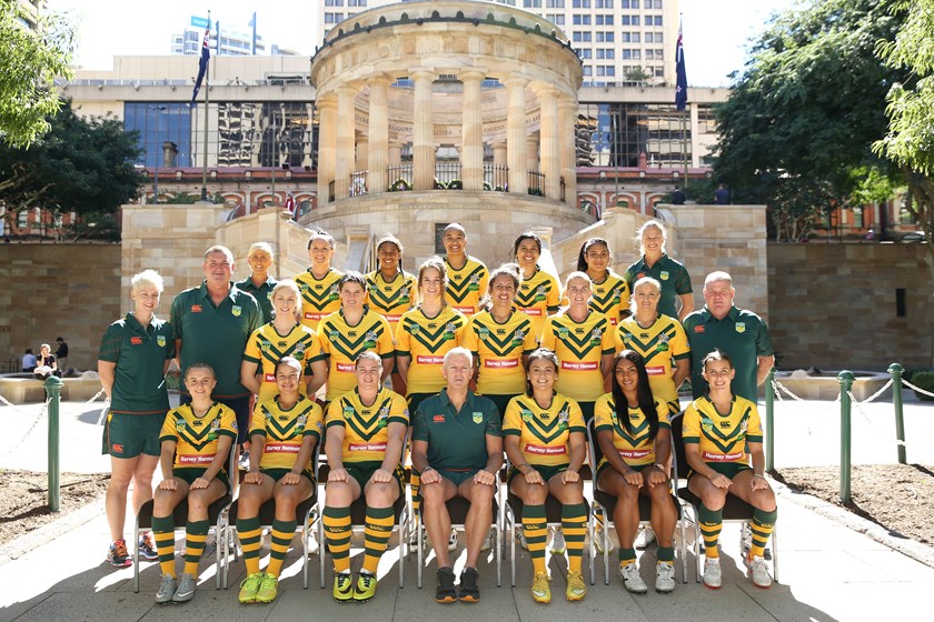 The 2015 Jillaroos team.