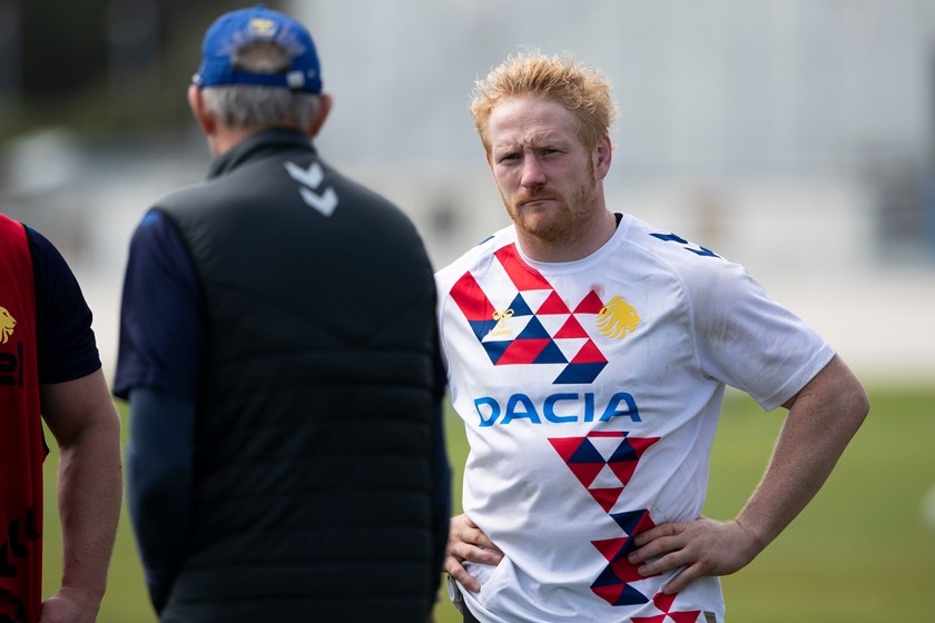 Great Britain captain James Graham at training.