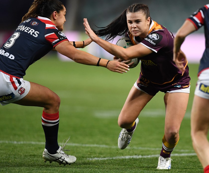 Amber Pilley in action for Brisbane.