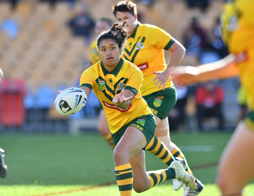 Jillaroos playmaker Zahara Temara.