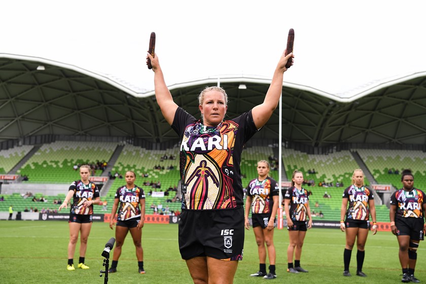 Rebecca Young at the women's All Stars game.