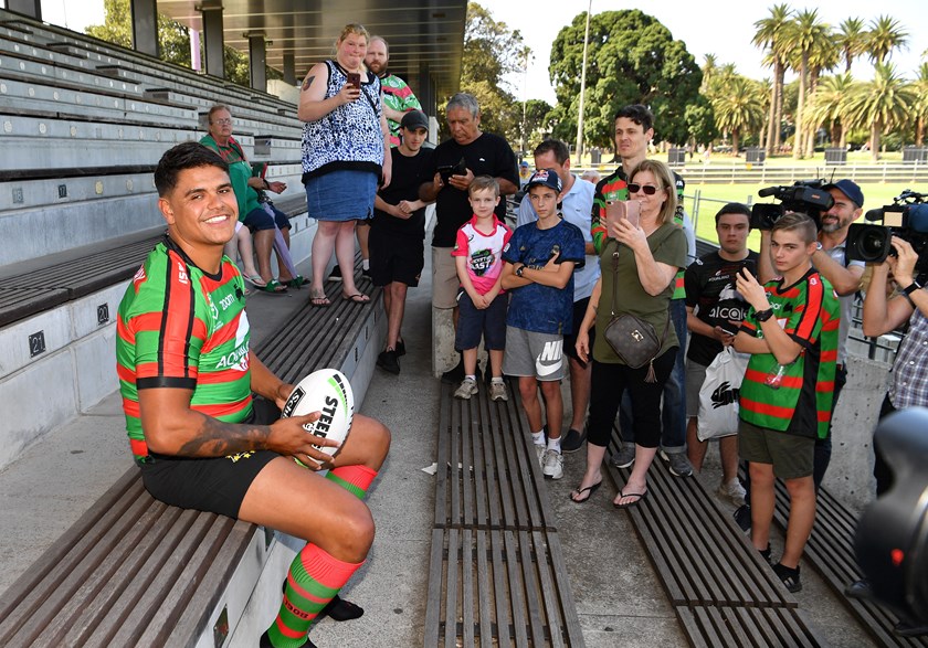 Rabbitohs signing Latrell Mitchell in the pre-season.