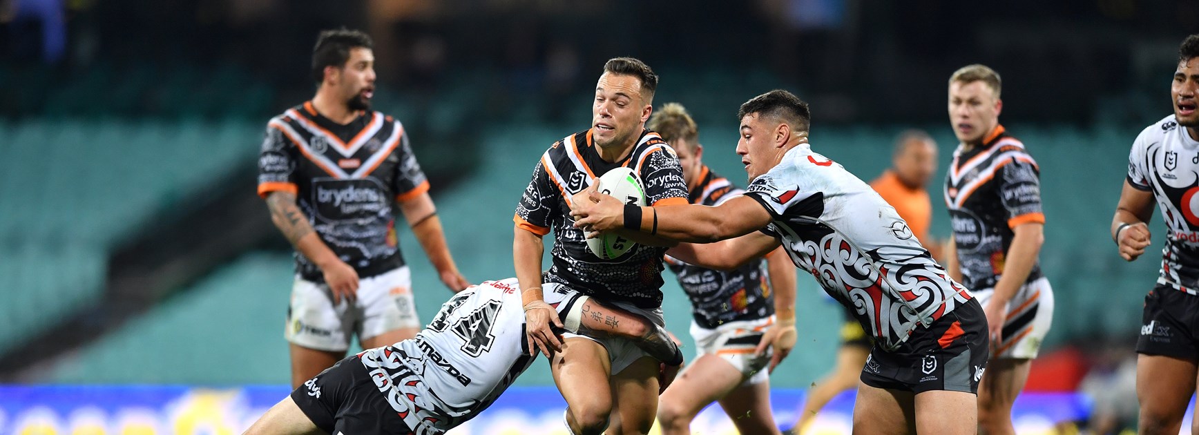 Wests Tigers halfback Luke Brooks.