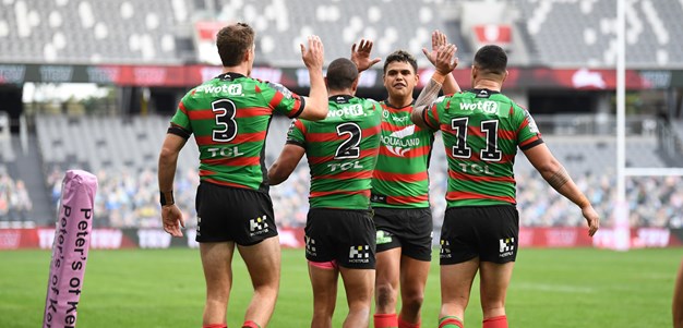 Latrell fires as Souths dismantle determined Titans