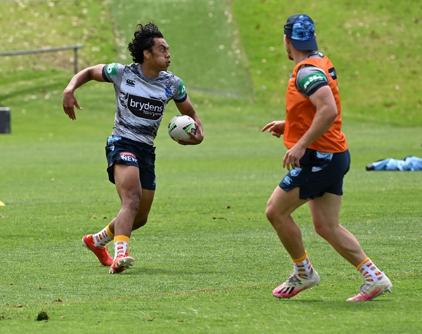 Blues squad member Jarome Luai.