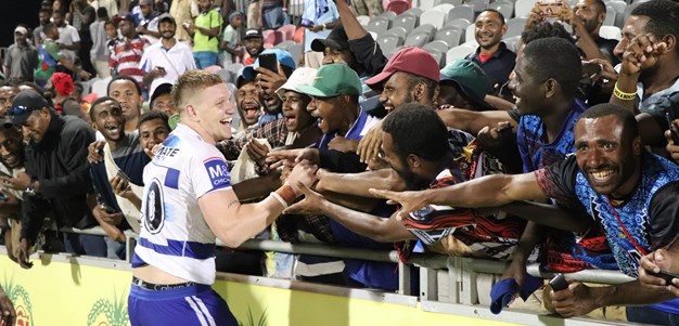 Bulldogs in awe of PNG's fanatical footy followers