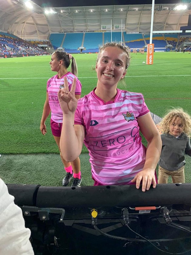 NRLW Nines player Laur'eane Biville.