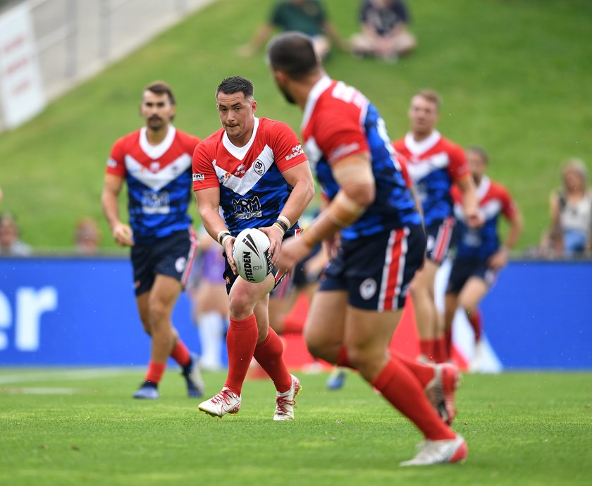 Lucas Albert playing for France in 2019.