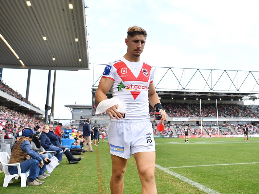 Zac Lomax leaves WIN Stadium.