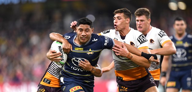 Holmes, Taumalolo stand tall as Cowboys pip Broncos in thriller