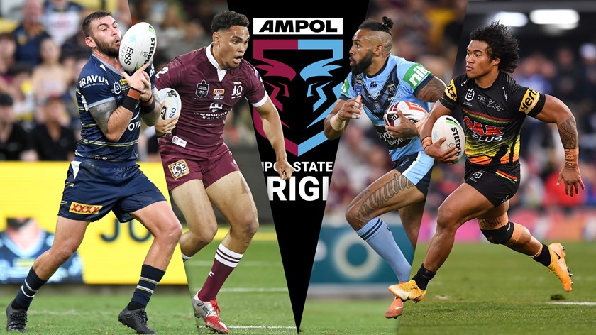 State of Origin wingers Kyle Feldt, Xavier Coates, Josh Addo-Carr and Brian To'o.