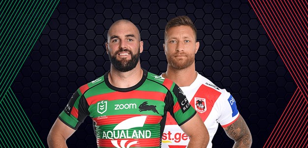 Rabbitohs v Dragons: Taafe new No.1, mass changes; Hunt's season over