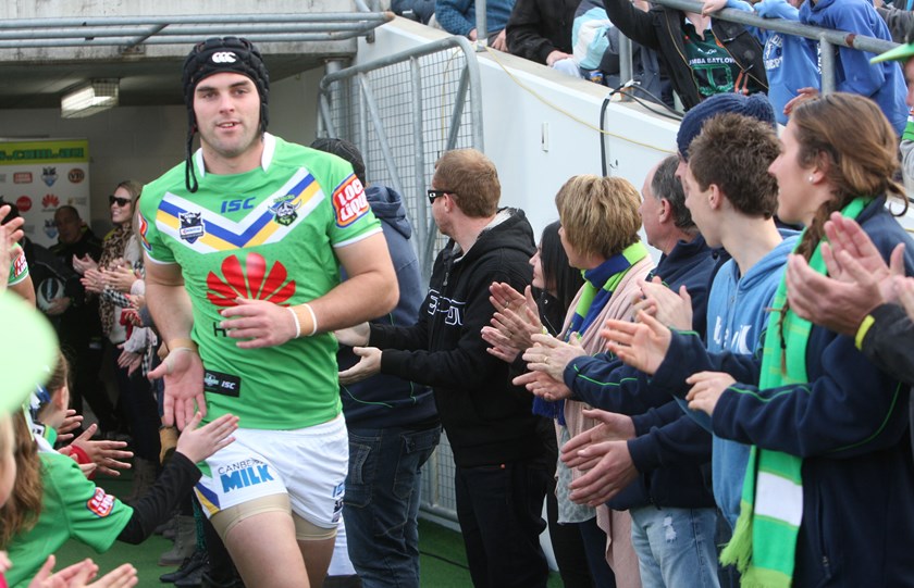 Mark Nicholls as a Canberra Raider.