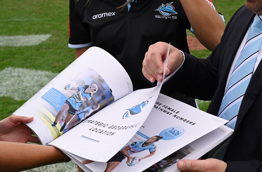 The Cronulla Sharks' formal application for an NRLW licence.