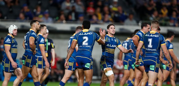 Eels halves light up in big win over Dragons