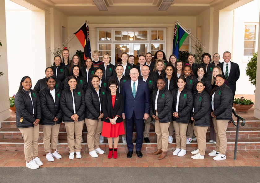 The IWA athletes meet with Their Excellencies, The Honourable Governor General of Australia David Hurley and his wife Linda Hurley, in Canberra.
