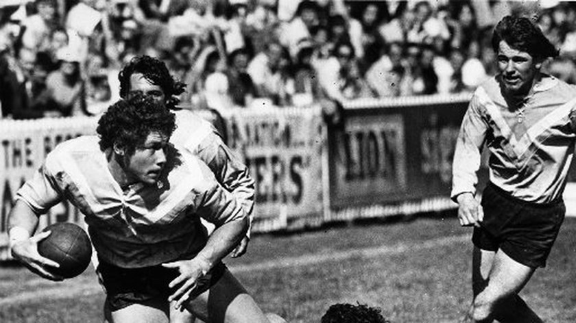 Kurt Sorensen in action for Mt Wellington in the 1976 Fox Memorial final.