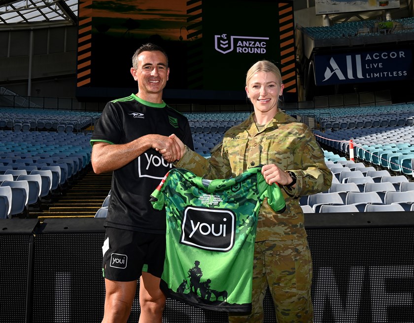 Gerard Sutton refereed his 350th NRL match during ANZAC Round 