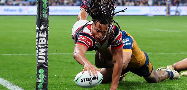 Young claims hat-trick as Roosters blow Eels away