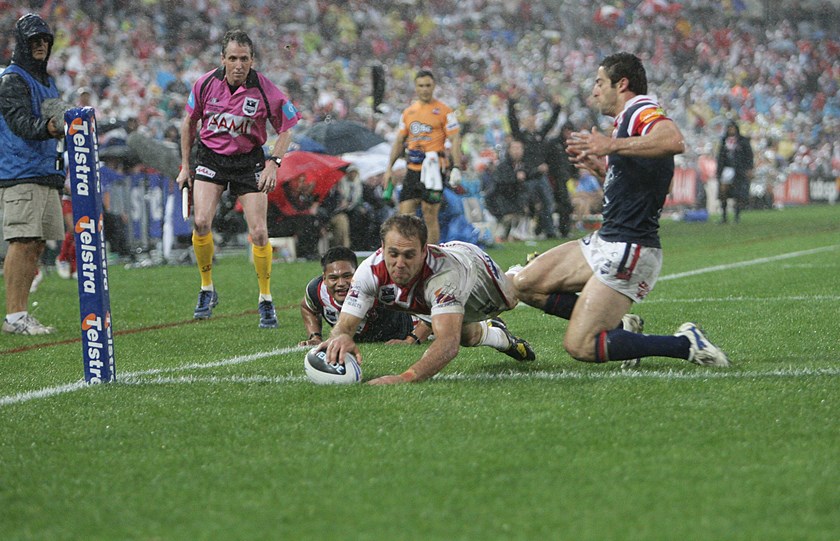 Jason Nightingale turned the 2010 grand final on its head with two tries in the space of 14 minutes.