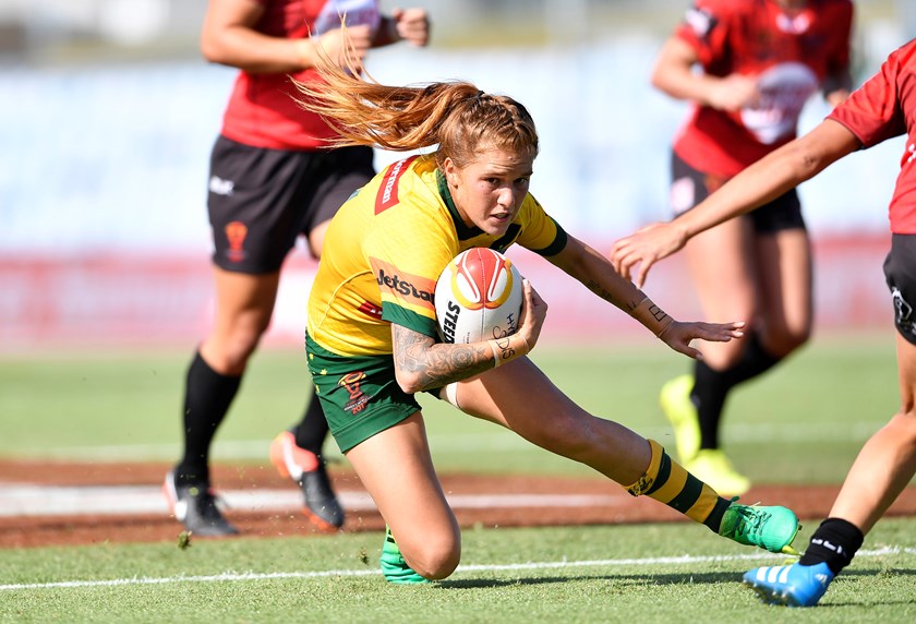 Jillaroos halfback Caitlin Moran.